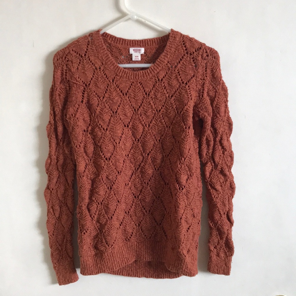 Rust color Knit Sweater